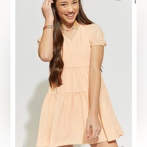 franki Surplice Tiered Dress for Girls Youth 12 Y12 Orange NWT